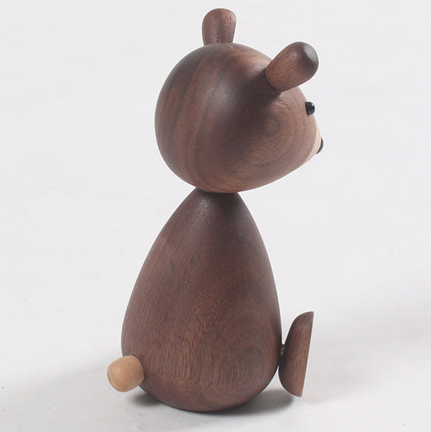 Wooden Brown Bear