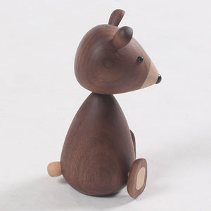 Wooden Brown Bear