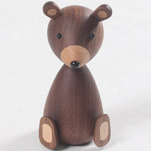 Wooden Brown Bear